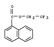 2,2,2-trifluoroethyl naphthalene-1-carboxylate molecular structure