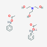 mercuric; acetic acid; benzene; 2-(bis(2-hydroxyethyl)amino)ethanol; phenylmercury; acetate