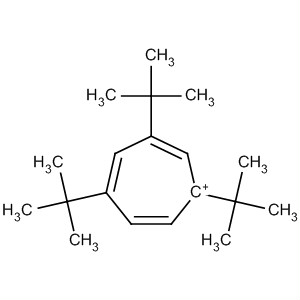 Cycloheptatrienylium, 1,3,5-tris(1,1-dimethylethyl)- molecular structure