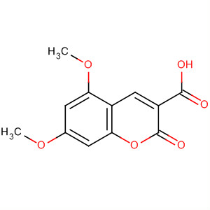 2H-1-Benzopyran-3-carboxylic acid, 5,7-dimethoxy-2-oxo- molecular structure