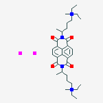 4,4'-(1,3,6,8-tetraoxo-1,3,6,8-tetrahydrobenzo[lmn][3,8]phenanthroline-2,7-diyl)bis(N,N-diethyl-N-methylpentan-1-aminium) diiodide molecular structure