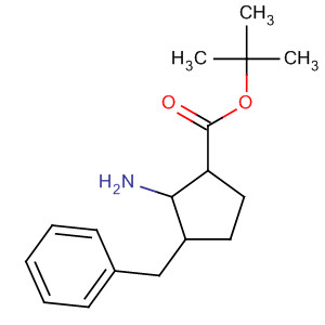 Cyclopentanecarboxylic acid, 2-amino-3-(phenylmethyl)-,1,1-dimethylethyl ester, (1R,2S,3S)- molecular structure