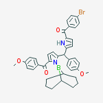Methanone,[1-(9-borabicyclo[3.3.1]non-9-yl)-5-[[5-(4-bromobenzoyl)-1H-pyrrol-2-yl](4-methoxyphenyl)methyl]-1H-pyrrol-2-yl](4-methoxyphenyl)- molecular structure