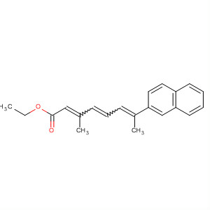 2,4,6-Octatrienoic acid, 3-methyl-7-(2-naphthalenyl)-, ethyl ester,(E,E,E)- molecular structure