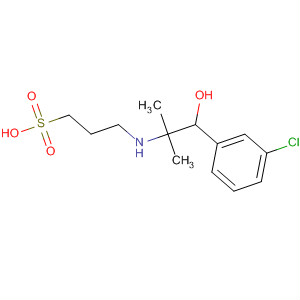 1-Propanesulfonic acid,3-[[2-(3-chlorophenyl)-2-hydroxy-1,1-dimethylethyl]amino]- molecular structure