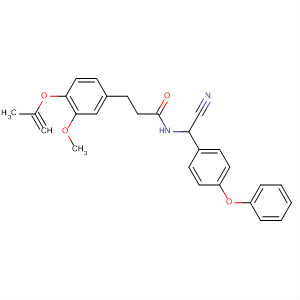 Benzenepropanamide,N-[cyano(4-phenoxyphenyl)methyl]-3-methoxy-4-(2-propynyloxy)- molecular structure