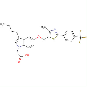 1H-Indole-1-acetic acid,3-butyl-5-[[4-methyl-2-[4-(trifluoromethyl)phenyl]-5-thiazolyl]methoxy]-
