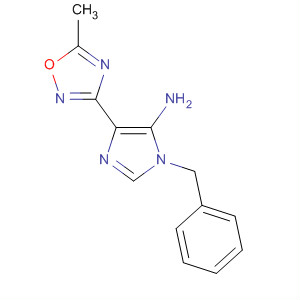 1H-Imidazol-5-amine,4-(5-methyl-1,2,4-oxadiazol-3-yl)-1-(phenylmethyl)- molecular structure