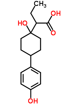 4-Hydroxyphenyl fencibutirol molecular structure
