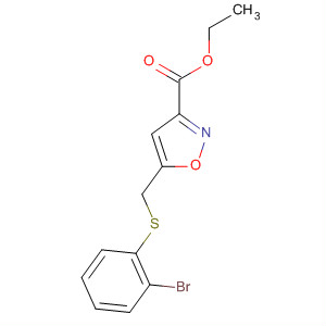 3-Isoxazolecarboxylic acid, 5-[[(2-bromophenyl)thio]methyl]-, ethyl ester