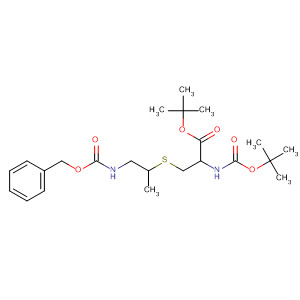 10-Oxa-5-thia-2,8-diazadodecanoic acid,7-[(1,1-dimethylethoxy)carbonyl]-4,11,11-trimethyl-9-oxo-, phenylmethylester, (4R,7S)- molecular structure