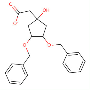 Cyclopentanol, 3,4-bis(phenylmethoxy)-, acetate, (3S,4S)- molecular structure