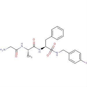 D-Phenylalaninamide, glycyl-L-alanyl-N-[(4-iodophenyl)methyl]- molecular structure