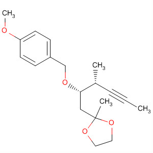 1,3-Dioxolane,2-[(2S,3R)-2-[(4-methoxyphenyl)methoxy]-3-methyl-4-hexynyl]-2-methyl- molecular structure