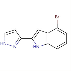 1H-Indole, 4-bromo-2-(1H-pyrazol-3-yl)- molecular structure