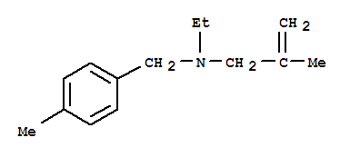 Benzenemethanamine,N-ethyl-4-methyl-N-(2-methyl-2-propen-1-yl)- molecular structure
