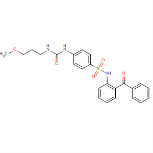 Benzenesulfonamide,N-(2-benzoylphenyl)-4-[[[(3-methoxypropyl)amino]carbonyl]amino]- molecular structure