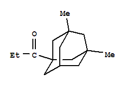 1-Propanone,1-(3,5-dimethyltricyclo[3.3.1.13,7]dec-1-yl)- molecular structure