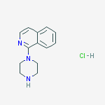 Isoquinoline, 1-(1-piperazinyl)-, monohydrochloride molecular structure