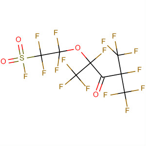 Ethanesulfonyl fluoride,1,1,2,2-tetrafluoro-2-[1,3,4,4,4-pentafluoro-2-oxo-1,3-bis(trifluoromethyl)butoxy]- molecular structure