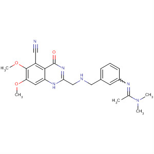 Ethanimidamide,N'-[3-[[(5-cyano-1,4-dihydro-6,7-dimethoxy-4-oxo-2-quinazolinyl)methylamino]methyl]phenyl]-N,N-dimethyl-