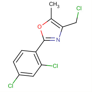 Oxazole, 4-(chloromethyl)-2-(2,4-dichlorophenyl)-5-methyl- molecular structure