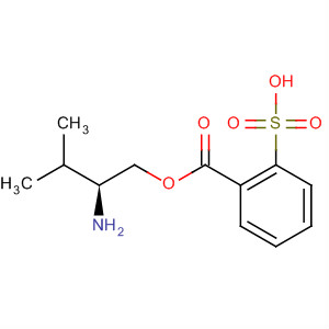 Benzoic acid, 2-sulfo-, 1-[(2S)-2-amino-3-methylbutyl] ester molecular structure