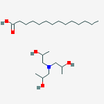 tris(2-hydroxypropyl)ammonium myristate molecular structure