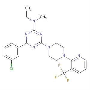 1,3,5-Triazin-2-amine,4-(3-chlorophenyl)-N-ethyl-N-methyl-6-[4-[3-(trifluoromethyl)-2-pyridinyl]-1-piperazinyl]-