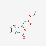 ethyl (3-oxo-1,3-dihydro-2-benzofuran-1-yl)acetate molecular structure