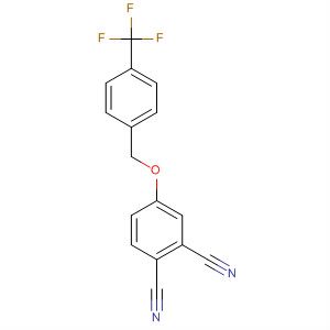 1,2-Benzenedicarbonitrile, 4-[[4-(trifluoromethyl)phenyl]methoxy]- molecular structure