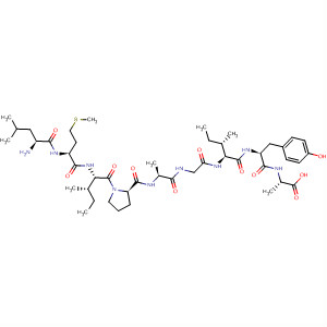 L-Alanine,L-leucyl-L-methionyl-L-isoleucyl-L-prolyl-L-alanylglycyl-L-isoleucyl-L-tyrosyl- molecular structure