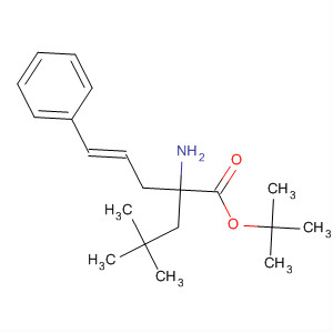 4-Pentenoic acid, 2-amino-2-(2,2-dimethylpropyl)-5-phenyl-,1,1-dimethylethyl ester, (4E)-