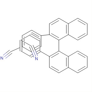 Benzonitrile, 4,4'-(1R)-[1,1'-binaphthalene]-2,2'-diylbis- molecular structure