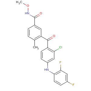 Benzamide,3-[2-chloro-4-[(2,4-difluorophenyl)amino]benzoyl]-N-methoxy-4-methyl-