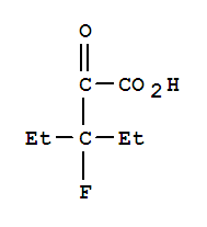 Pentanoic  acid,  3-ethyl-3-fluoro-2-oxo- molecular structure