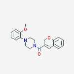 1-(2H-chromen-3-ylcarbonyl)-4-(2-methoxyphenyl)piperazine molecular structure