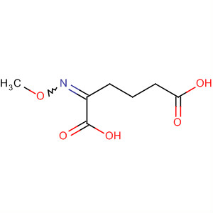Hexanedioic acid, 2-(methoxyimino)- molecular structure