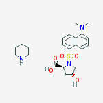 trans-1-[[5-(dimethylamino)-1-naphthyl]sulphonyl]-4-hydroxy-L-proline, compound with piperidine (1:1)