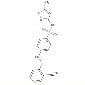 Benzenesulfonamide,4-[(cyanophenylmethyl)amino]-N-(5-methyl-3-isoxazolyl)- molecular structure
