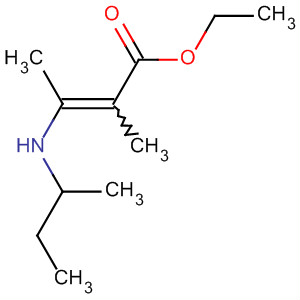 2-Butenoic acid, 2-methyl-3-[(1-methylpropyl)amino]-, ethyl ester molecular structure