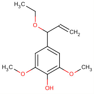Phenol, 4-(1-ethoxy-2-propenyl)-2,6-dimethoxy- molecular structure