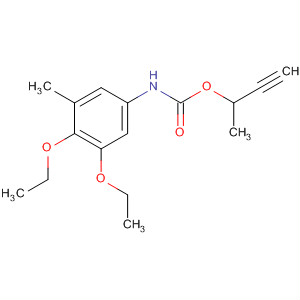 Carbamic acid, (3,4-diethoxy-5-methylphenyl)-, 1-methyl-2-propynylester molecular structure