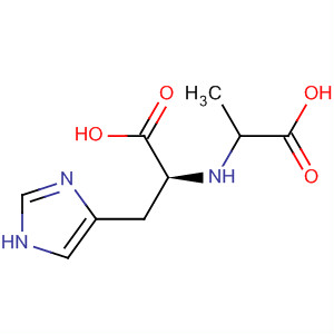 L-Histidine, N-(1-carboxyethyl)-, (S)- molecular structure
