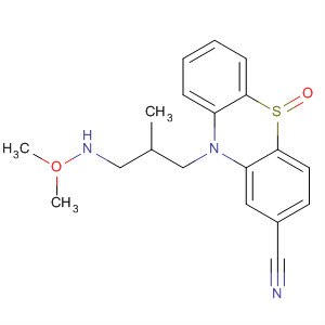 10H-Phenothiazine-2-carbonitrile,10-[3-(dimethyloxidoamino)-2-methylpropyl]-, 5-oxide molecular structure