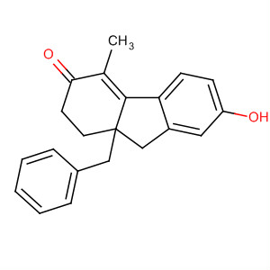 3H-Fluoren-3-one,1,2,9,9a-tetrahydro-7-hydroxy-4-methyl-9a-(phenylmethyl)- molecular structure