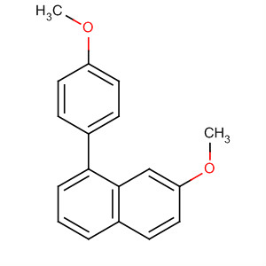 Naphthalene, 7-methoxy-1-(4-methoxyphenyl)- molecular structure