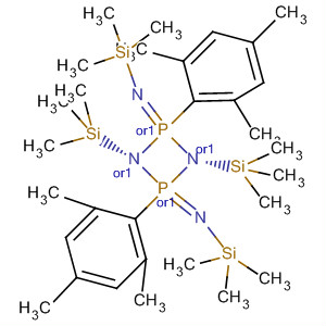 1,3,2,4-Diazadiphosphetidine,2,2,4,4-tetrahydro-2,4-bis(2,4,6-trimethylphenyl)-1,3-bis(trimethylsilyl)-2,4-bis[(trimethylsilyl)imino]-, cis- molecular structure