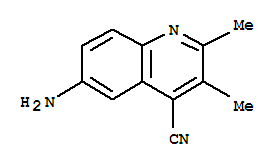 4-Quinolinecarbonitrile,6-amino-2,3-dimethyl- molecular structure