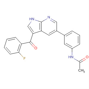 Acetamide,N-[3-[3-(2-fluorobenzoyl)-1H-pyrrolo[2,3-b]pyridin-5-yl]phenyl]- molecular structure